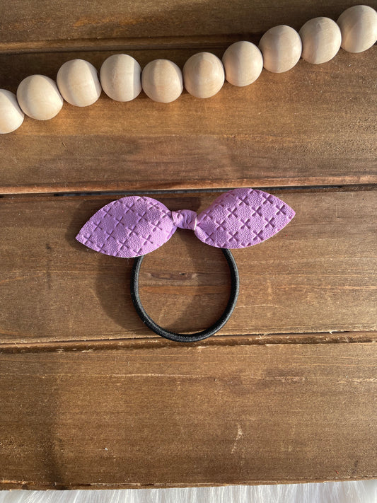 Purple Crisscross // Hair Tie
