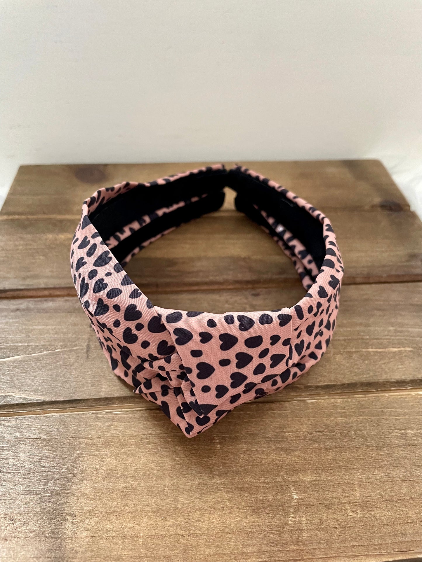 Leopard Hearts // Hard Headband